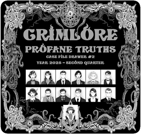 GRIMLORE: Profane Truths — Case File Drawer #2 (2025 Q2 Collection)