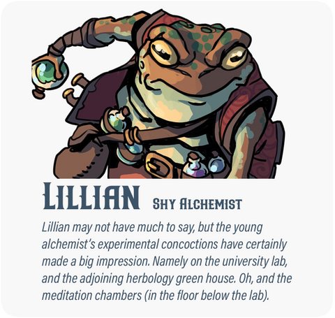 Dungeon Pages: Lillian (Shy Alchemist) in Trenchtin
