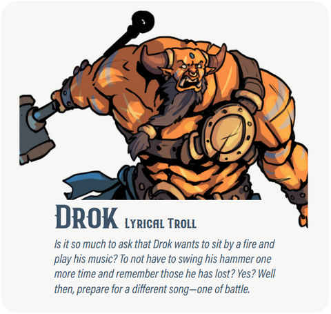 Dungeon Pages: Drok (Lyrical Troll) in Jester