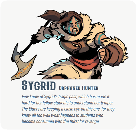 Dungeon Pages: Sygrid (Orphaned Hunter) in Dowlor