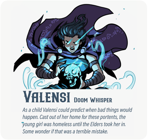 Dungeon Pages: Valensi (Doom Whisper) in The Walking Castle