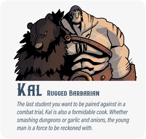 Dungeon Pages: Kal (Rugged Barbarian) in Faris