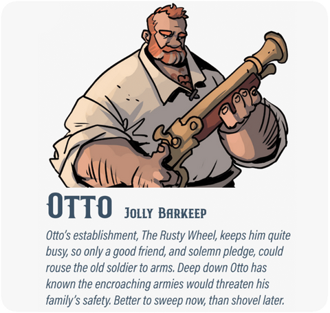 Dungeon Pages: Otto (Jolly Barkeep) in Flooded Valley