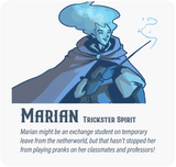 Dungeon Pages: Marian (Trickster Spirit) in Mammoth Lake