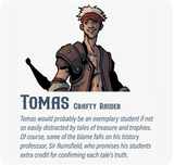 Dungeon Pages: Tomas (Crafty Raider) in The Emerald Caverns
