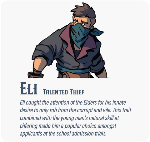 Dungeon Pages: Eli (Talented Thief) in Graveland