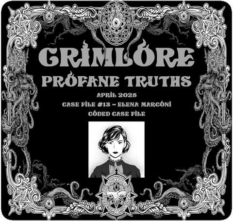 GRIMLORE Profane Truths - Case File #13