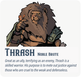 Dungeon Pages: Thrash (Noble Brute) in Skittertown