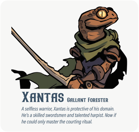 Dungeon Pages: Xantas (Gallant Forester) in Echo Forest