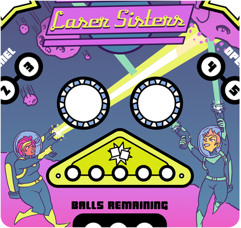 Paper Pinball: Laser Sisters