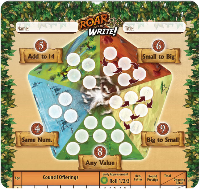 Roar and Write! An Animal Kingdoms Game by Galactic Raptor Games