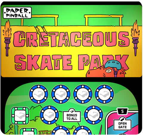 Paper Pinball: Cretaceous Skate Park