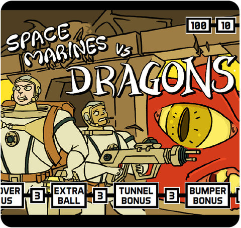 Paper Pinball: Space Marines vs Dragons