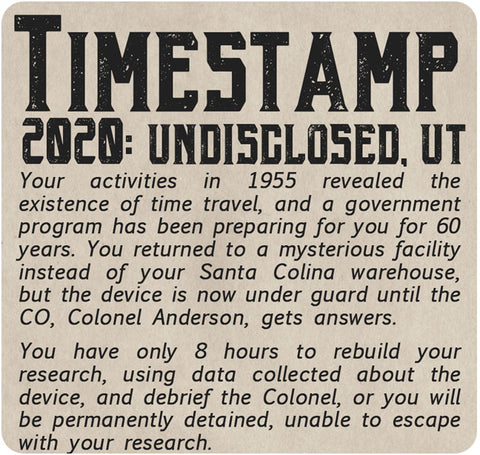 Timestamp - 2020: Undisclosed, UT