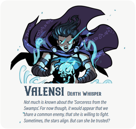 Dungeon Pages: Valensi (Abyss Whisper) in Tearburn Fields